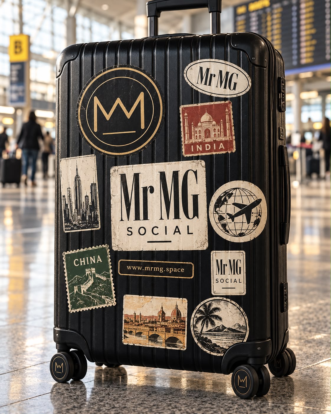 The Statement Suitcase — concept mockup